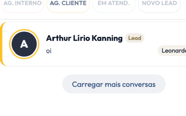 Fila de atendimento do WhatsApp
